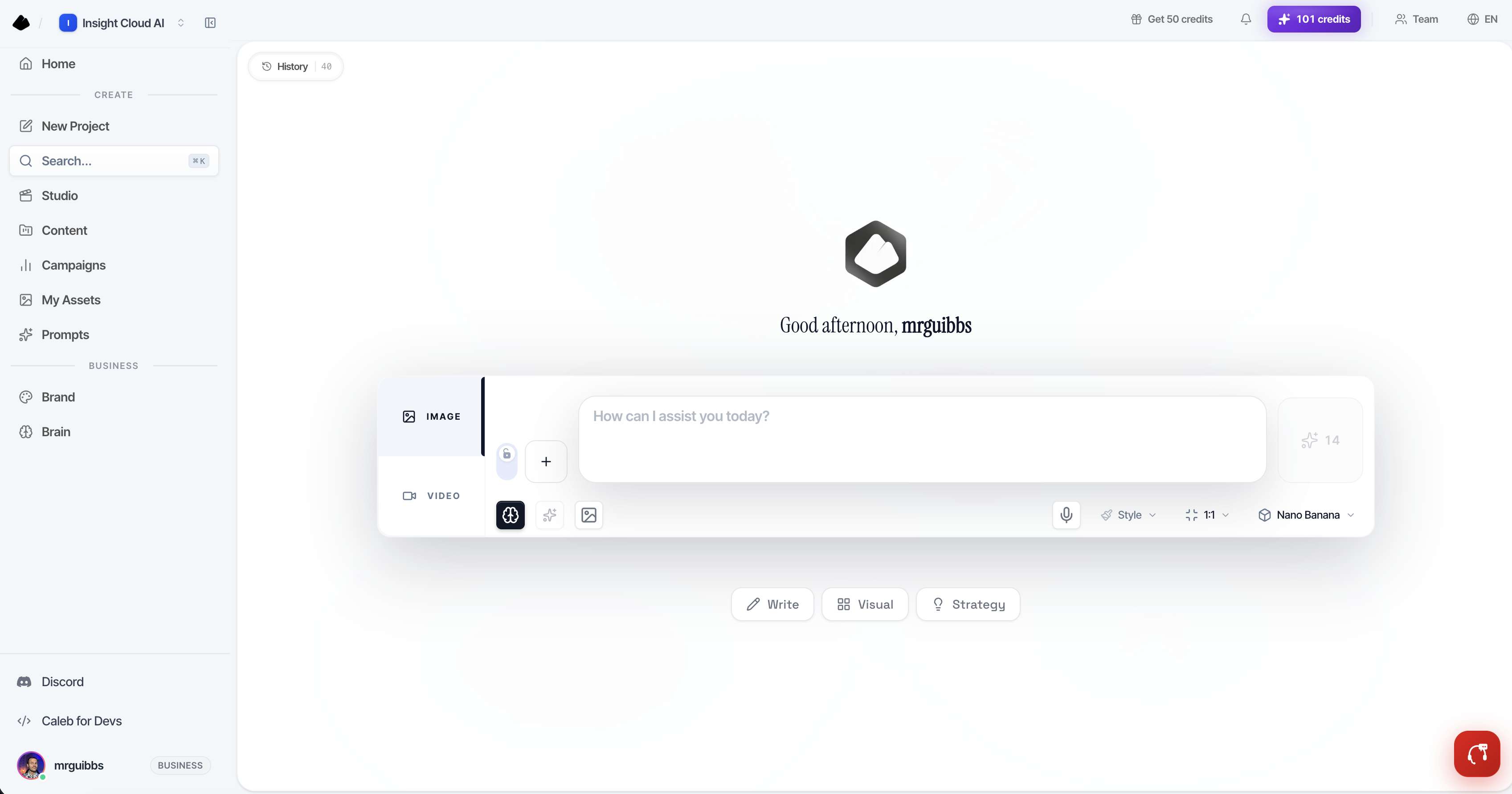 Caleb AI dashboard